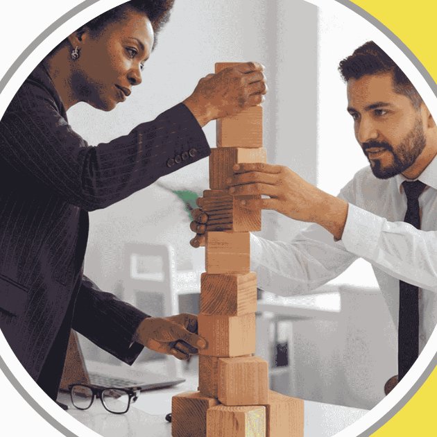 Two colleagues applying Marketing Decision-Led Growth: building a shared decision from evidence, piece by piece, rather than from assumption.