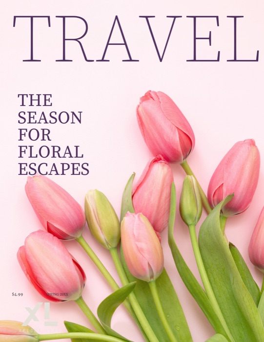 Magazine-style travel publication cover created for a client brief